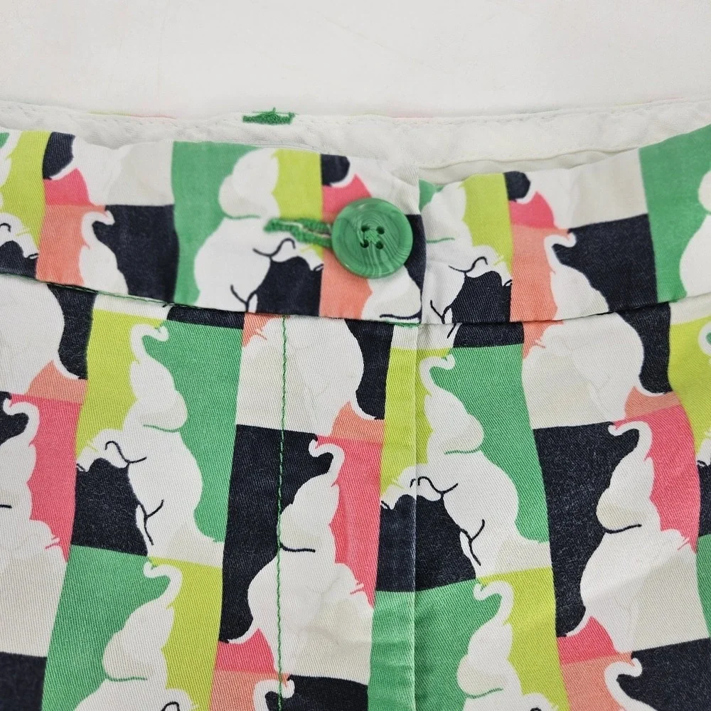 Crown & Ivy Cotton 5‎ Inch Chino Shorts Womens 14 Preppy Summer Vacation Beachy
